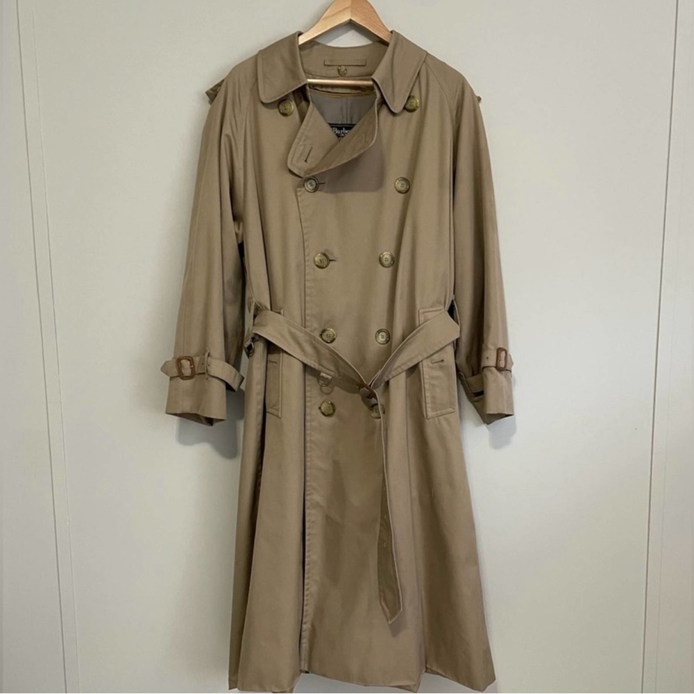 Burberrys Vintage Wool Camel Hair Blend Coat  EU36